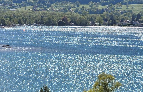 Verthier House | Stunning Annecy Lake & mountain views 3min walk to secluded beach and cyclepiste