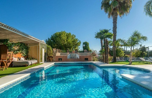 Baena Villa | Stunning private villa with WIFI, hot tub, A/C, private pool, TV, patio and pets allowed