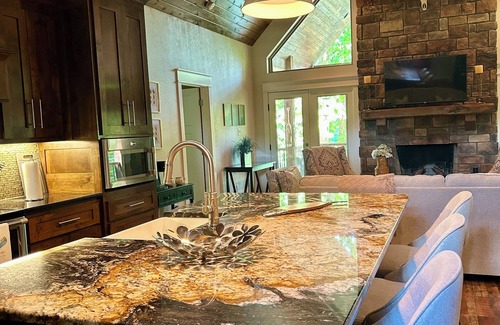 Wilburn House | Stunning Riverfront Home Near Cow Shoals with Dock on the Little Red River!