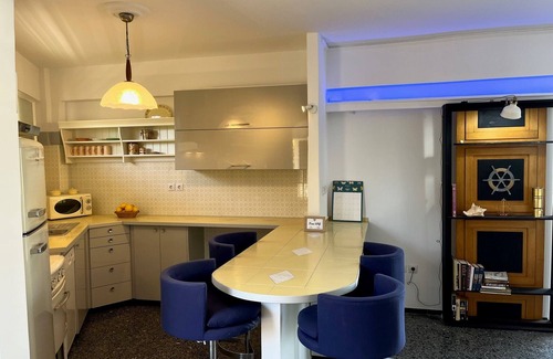 Saronida Apartment | Stunning View Seaside 1-bed Apartment in Saronida