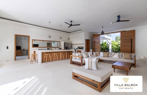 Las Terrenas Villa | Stunning Villa BALBOA @ Cap Bonita - Private Access Playa Bonita & Coson