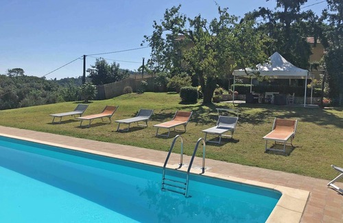 Villabuona Villa | Stunning villa for 8 guests with WIFI, private pool, TV, veranda and panoramic view, close to L.