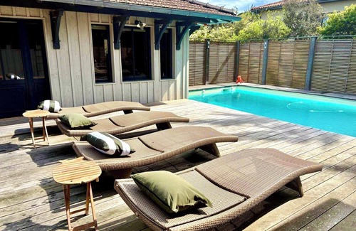 Cap-Ferret House | Stunning villa with heated pool and aircon in Cap Ferret, near the dunes!
