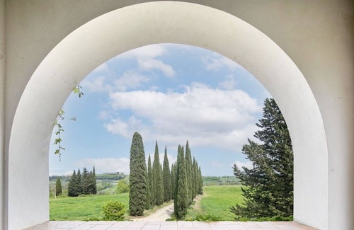 Montespertoli Villa | Stunning villa with WIFI, private pool, A/C, TV, patio and panoramic view, close to San Gimignano