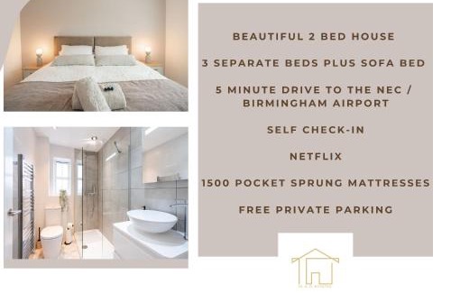 Marston Green Apartment | Stylish Abode, 5 Min from NEC & BHX, Pets Welcome