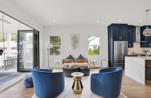 St. Joseph Historic Neighborhood House | Stylish Downtown Escape with Game Room and Office!