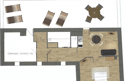 Aubin Bed & Breakfast | Suite de luxe N°5 in a park of one hectare