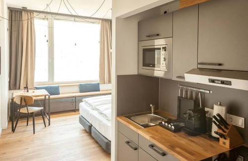 Zentrum Apartment | Suite S, ca. 30qm, 1 Wohn-/Schlafraum, für 2 Personen