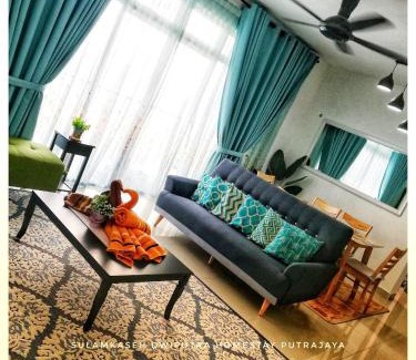 Presint 15 Apartment | SulamKaseh Dwiputra Homestay Putrajaya With 4 Units AC, 3 Baths, WiFi & Pool View