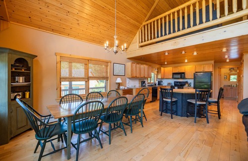 Sunday River Area Cabin | Sunday River Cabin w/Hot Tub, Fireplace, Games, 2 Living Areas - Sleeps 12