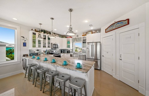 Seagrass House | Sunnyside Up: Steps to the Beach, Great views, Private pool, Pet friendly