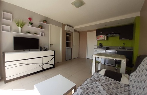 Saint-Laurent-du-Var Apartment | T2 air-conditioned, quiet, wifi, parking, sea view from garden (1)