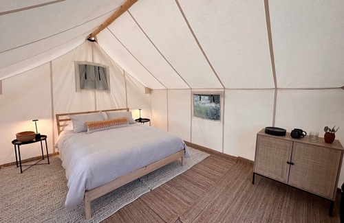 Villa Grove RV Rental | Tent 2 at Red Moon Ranch- Glamping!