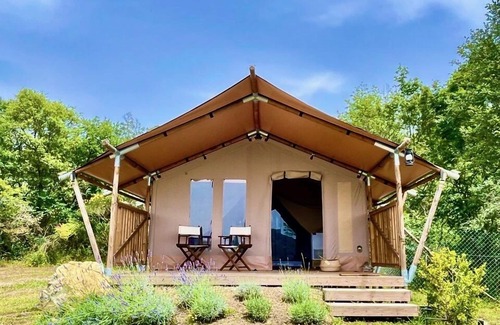 Scansano RV Rental | Tent-Ensuite with Shower-Tenda Lusso BagnoStardust