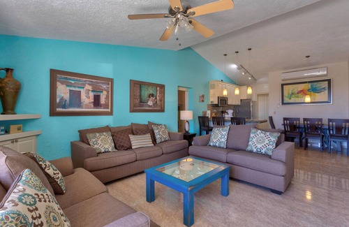 Marina Condo | Terrasol Resort-Sleeps 10, 4 bed/3 bath Beachfront Walk to Marina, Downtown