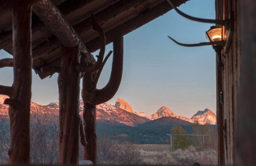 Clawson House | Teton Homestead : Rustic Northern Nook Cabin with Teton Views