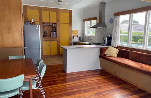 Whangamata House | The Blue House - loads of Kiwi bach character just 30 seconds to the beach