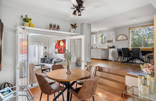 Northwest Calgary House | The Bow Nest | Fenced Backyard | Fireplace | Pets