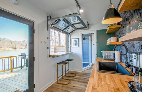 Greenville - Spartanburg Apartment | The Hive · Luxe Shipping Container w/King on Lakefront Farm