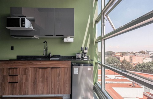 Benito Juarez Apartment | The Jungle Loft Tropical Comfort-Centric w/Kitchen