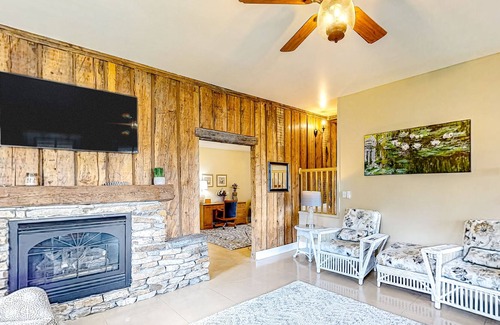 Loon Lake House | The Lakeside Farmhouse | Historic charmer with private dock & covered patio