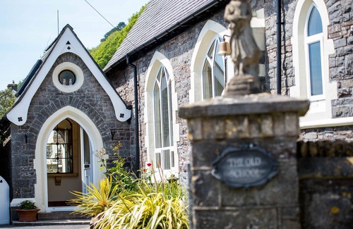 Llanddowror Cottage | The Old School , Luxury unique former school with log burner