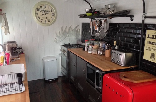 Purakaunui House | The perfect Weekender! Funky beach house made up of a 1900's Railway Carriage.