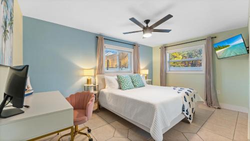 Cocoa Beach Apartment | The Shark Tank Cocoa Beach - 2 2BR Units - 4BR Total - Each Unit Sleeps 5 - Walk to Downtown & Beach