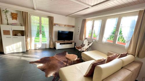 Wirzweli Apartment | The Swiss Paradise 2 Apartment with Garden, Whirlpool, and Mountain Panorama