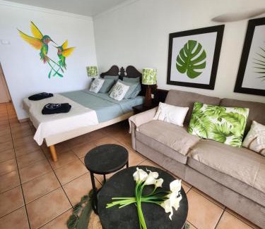 Gros Raisins Apartment | Ti coco luce studio à Sainte Luce dans village de vacances