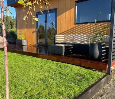 Lowburn House | Tiny home with mountain and orchard views