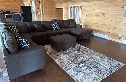 Beaver Island Apartment | Top Deck! Beaver Island Harbor view.