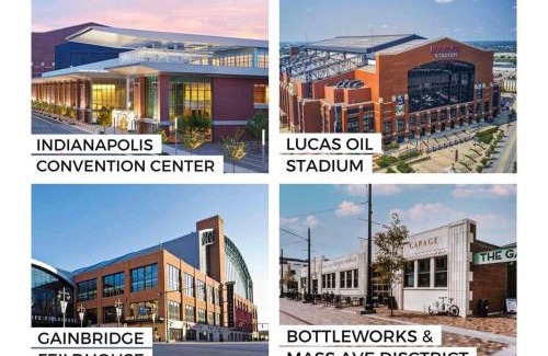 Lockerbie Square Apartment | Top Floor - Mass Ave in Heart of Indy with Balcony