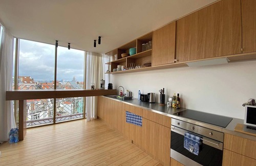 Postel Apartment | Top Floor New Duplex Stunning View In Trendy St Gilles