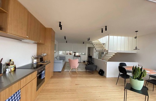 Postel Apartment | Top Floor New Duplex Stunning View In Trendy St Gilles