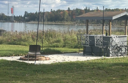 Barbeau Cabin | Tranquil waterfront cabin with AC in charming Barbeau with outside fun zone