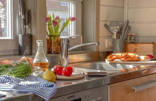 Luckow House | traumHaff®Idyllic pilots romance on the lagoon with private NORDICSPA, fireplace