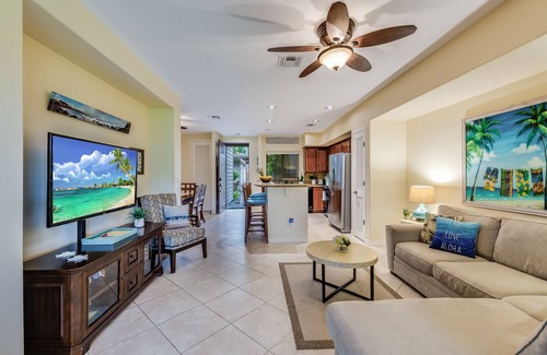 Kamuela Condo | Tropical Ground Floor Unit at Mauna Lani Palm Villas w/Beach Club Access