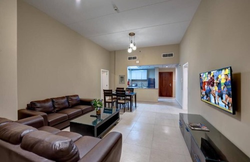 Dubai Investment Park Hotel | Two Bedroom Apartment Near Dunes Village Dip By Luxury Bookings