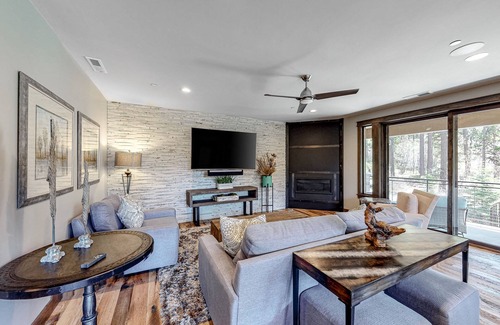 South Lake Tahoe House | Unique, 2-story townhome with private hot tub, fireplaces, grill, decks, WiFi