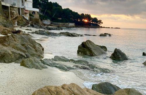 Le Lavandou Apartment | Unique résidence front de mer studio climatisé, jardin et classé
