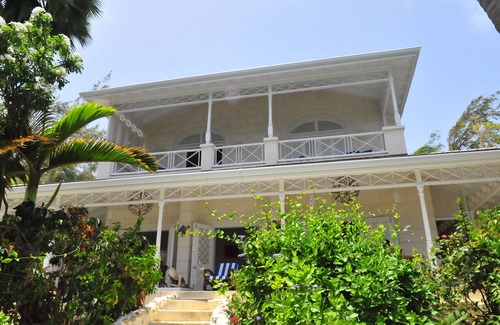 Trents Villa | Unique, Secluded Corral Stone Villa with large gardens and private beach access