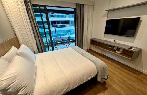 Armacao Apartment | UNU Art Studio Armação: piscina, academia, e +