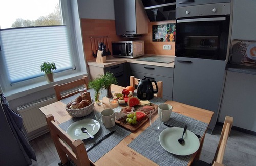 Ueckermuende Apartment | Vacation apartment aft deck