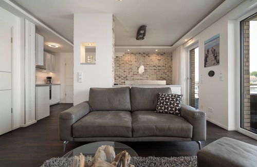 Muritz Apartment | Vacation apartment with water view on the 1st floor of the Hafenresidenz Waren