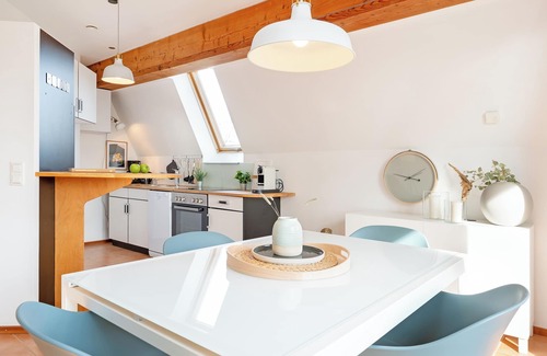 Bosau Apartment | Vacation apartment Lupine with balcony in Bosau-Brackrade