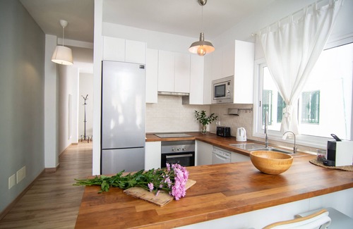 Santa Cruz de Tenerife Apartment | Vacation Apartment 'Feratico Santa Cruz Centro' with Mountain View, Wi-Fi and Air Conditioning