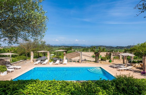 Lloret de Vistalegre House | Vacation Home "Sa Rota den Palerm 1" with Mountain View, Pool, Wi-Fi, Garden & Terrace