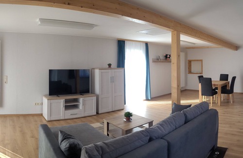 Roggentin House | Vacation home in a quiet location with field view near Lake Leppinsee