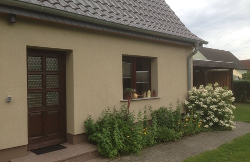 Mirowdorf House | Vacation home with a garden boat, located directly by the canal